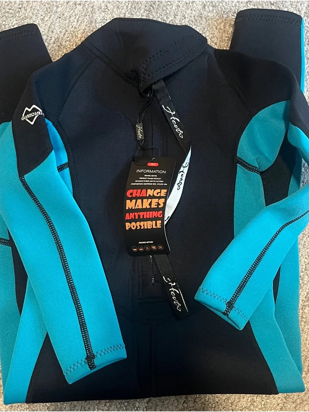 Hevto Wetsuits Kids 3/2mm Neoprene Full Wet Suit Thermal 5. 1982/1-1